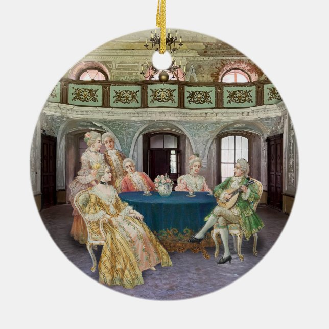 Tea Party Ceramic Tree Decoration (Back)
