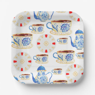 Tea Party designed party plates