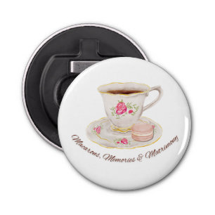 Tea Party Elegant Bridal Shower Bachelorette Bottle Opener