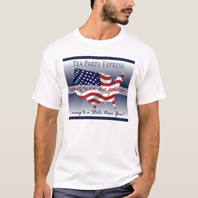 Tea Party Express Tee Shirt for Men (Front)