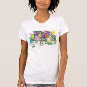 Tea Party Fairy, Vintage Watch, and Mushrooms T-Shirt