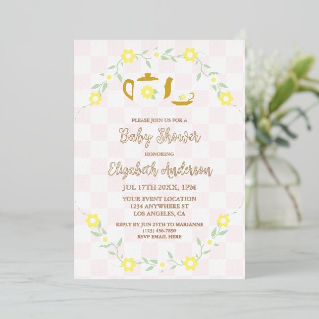 Tea Party Floral Baby Shower (Standing Front)