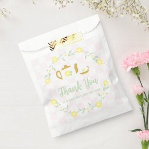 Tea Party Floral Baby Shower Favour Bags