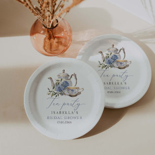 Tea Party Floral  Bridal Shower  Paper Plate