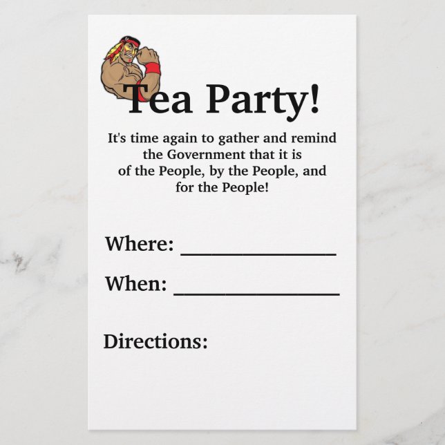 Tea Party! Flyer (Front)