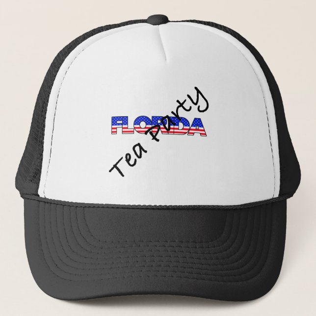 TEA PARTY FOR FLORIDA TRUCKER HAT (Front)