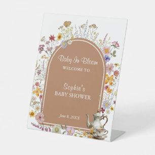 Tea Party Garden Party Baby In Bloom Welcome Sign