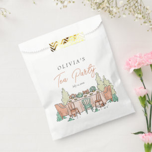 Tea party girls birthday cute  favour bags