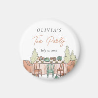 Tea party girls birthday cute