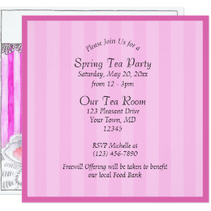Ladies Tea Invitations | Zazzle NZ