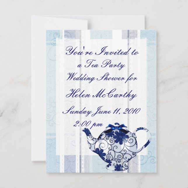 Tea Party Invitation (Front)
