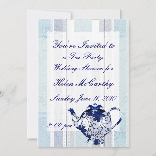 Tea Party Invitation (Front)
