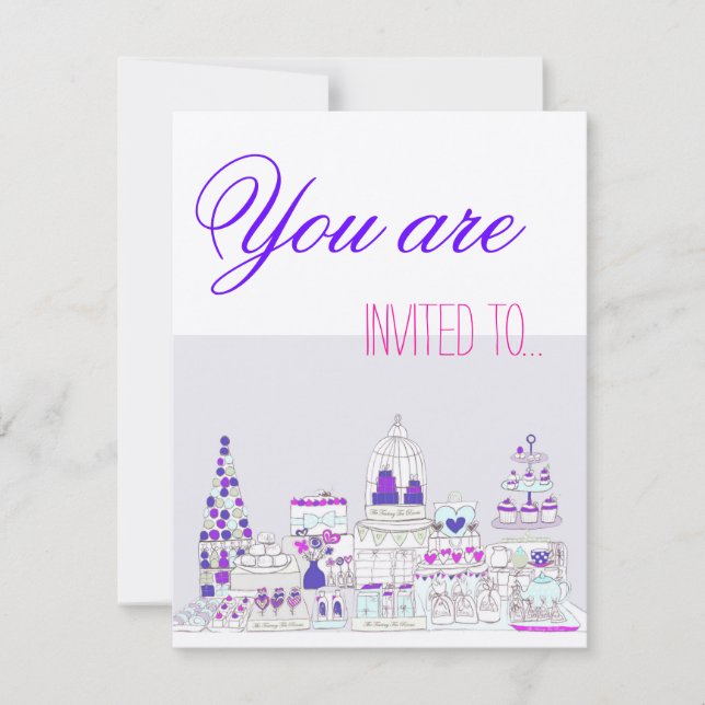 Tea Party Invitation (Front)