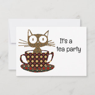 Tea Party Invitation Card