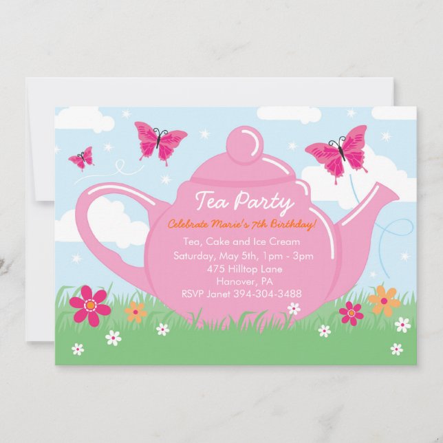 Tea Party Invitations (Front)