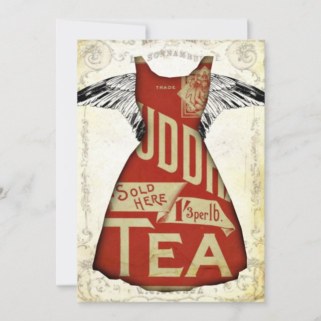 TeA PaRTy iNViTaTioNs dressed in ReD (Front)