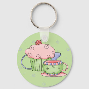 Tea Party Key Ring