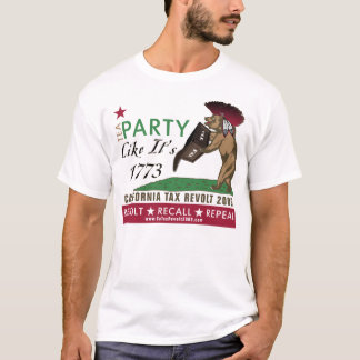 Tea Party Like It's 1773-Repeal New Taxes T-Shirt
