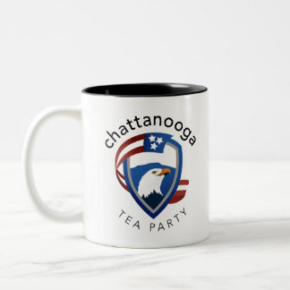 Tea Party Logo Items Two-Tone Coffee Mug