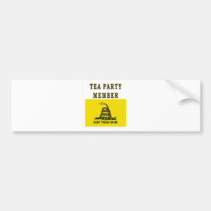 TEA PARTY MEMBER BUMPER STICKER