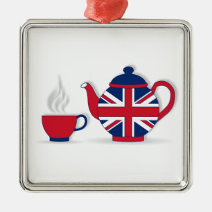 Tea Party Metal Tree Decoration