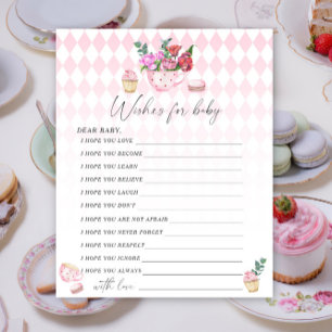Tea party - Party game   wishes for baby game