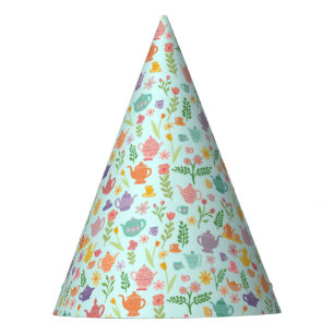 Tea Party Pattern Birthday celebration Party Hat