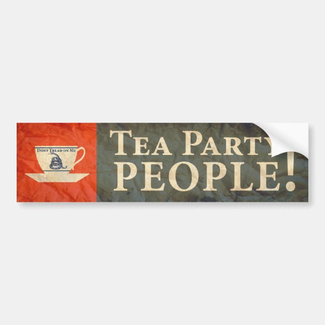 Tea Party People! Bumper Sticker (Front)