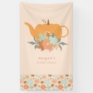 Tea Party Pumpkin Bridal Shower Banner