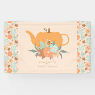 Tea Party Pumpkin Bridal Shower Banner
