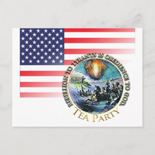 Tea Party Rebellion Postcard