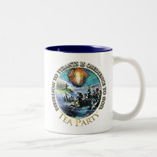 Tea Party Rebellion to Tyrants Patriot Mug