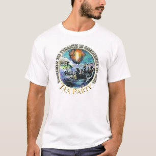 Tea Party Rebellion to Tyrants T-Shirt