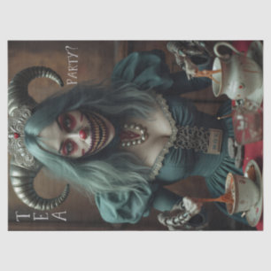 Tea Party Scary Alice Tissue Paper