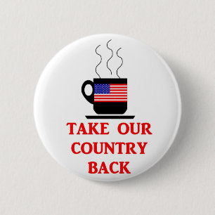 Tea Party Shirts, Mugs, Stickers 6 Cm Round Badge