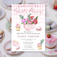 Tea Party Something Sweet is Brewing Baby Shower