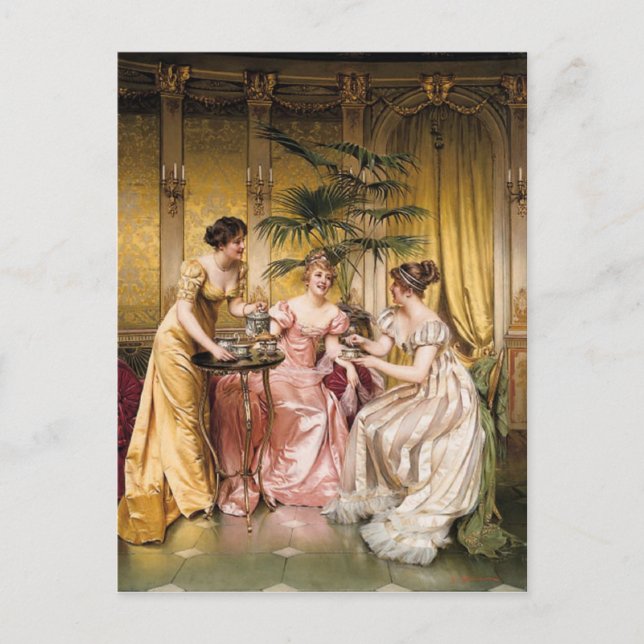 Tea Party - Soulacroix Postcard (Front)