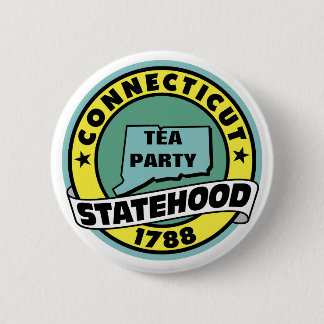 TEA PARTY STATE 6 CM ROUND BADGE