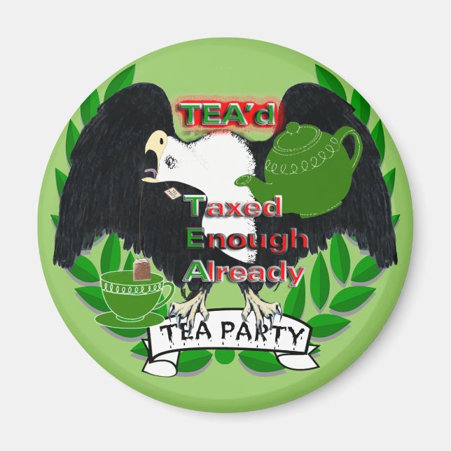 TEA Party Supplies Magnet (Front)