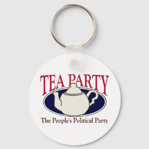 Tea Party Tax Day keychain