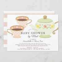 Tea Party Tea Pot & Cups Baby Shower by Mail