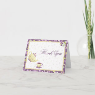 Tea Party Thank You Card