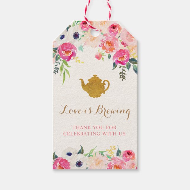 Tea Party Thank You Tags (Front)