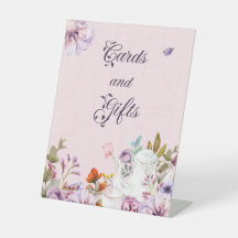 Tea Party Theme Baby Shower Cards and Gifts