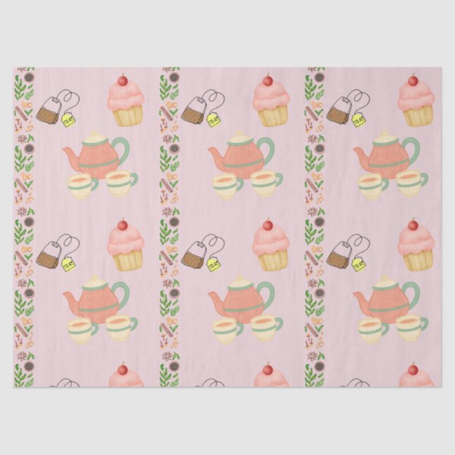 Tea Party Tissue Paper (Front)