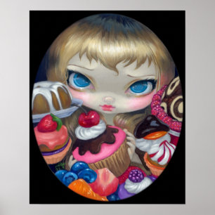Tea Party Treats ART PRINT Alice in Wonderland