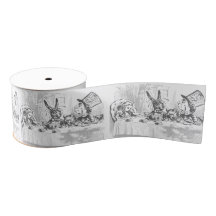 Tea Party Vintage Alice in Wonderland Ribbon