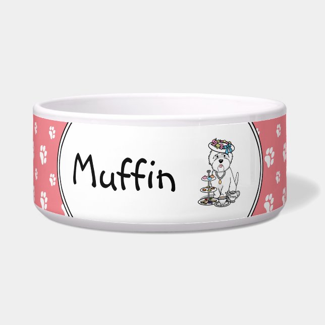 Tea Party Westie - West Highland White Terrier (Front)