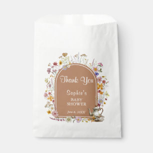 Tea Party Wildflower Baby In Bloom Baby Shower Favour Bags