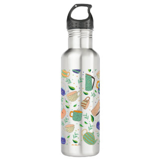 tea pattern 710 ml water bottle